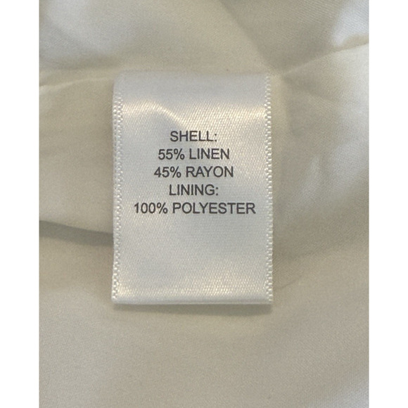 House Of Harlow 1960 Ivory Linen Shorts Women Size Large Belted Lined NWOT - Picture 8 of 10